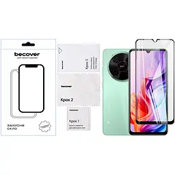Скло захисне BeCover Nubia V70 Max Black (713456) - мініатюра 3