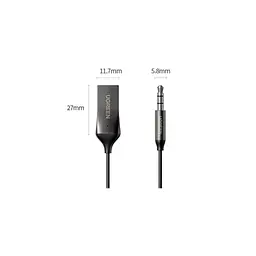 FM модулятор Ugreen Bluetooth 5.0 Aux with mic CM309 UGREEN Black (70601) - мініатюра 4
