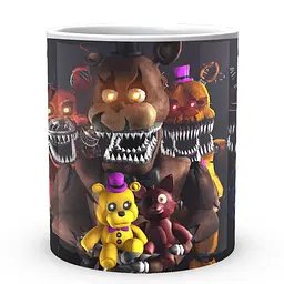 Кухоль GeekLand Five Nights At Freddys П'ять ночей з Фредді Nightmare Animatronics FN.02.396 330 мл білий - мініатюра 2