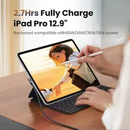 Кабель Ugreen US334 USB-C to USB-C 2.0 100W 5A алюмінієвий 2 м Чорний (70645) - мініатюра 5