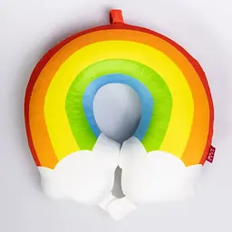 Ортопедична подушка для шиї Yiwu Rainbow U-подібна, з ефектом пам'яті, червона