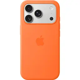 Чохол Silicone Case with Button, Animation, MagSafe для Apple iPhone 17 Pro Orange ААА [149944]