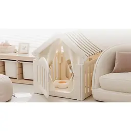 Манеж-будиночок для дітей Mealux Lulu House (KD-C029 White) - мініатюра 3