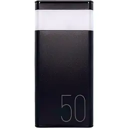 Павербанк Remax RPP-321 / 50000мАг / 22,5 Вт / USB-C + USB-A + microUSB / PD + QC / з ліхтариком / Чорний - мініатюра 2
