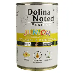 Вологий корм для цуценят Dolina Noteci Premium з курячими шлунками 400 г - мініатюра 2