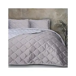 Покривало MirSon №5051 Velor charm Light gray 180х210 см (2200008376840) - мініатюра 4