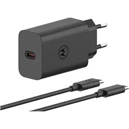 Мережевий зарядний пристрій Motorola TurboPower 68W USB-C + Type-C to Type-C Сable Black (MC-682N) [162659] - мініатюра 2