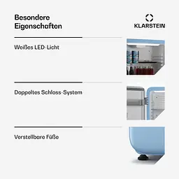 Холодильник Klarstein Audrey Evo Mini (10046624) - мініатюра 6