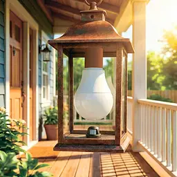 Світлодіодна лампа Eurolamp LED з сутінковим датчиком 9W E27 4000K (LED-A60-09274(D/N) - мініатюра 4