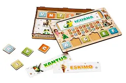 Учебный электронный компьютер PuzzleOk английский алфавит со звуком и светом для детей 4+ (Puz-73914) - миниатюра 3