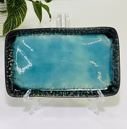 Тарілка квадр 24x14,5x2 см "Блу-лейк"