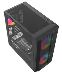 Корпус SAMA S30 без БЖ (S30-BKMPA3X1-GL) Black - мініатюра 3