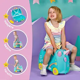 Дитяча валіза для подорожей Trunki Una the Unicorn (0287-GB01-UKV) - мініатюра 4