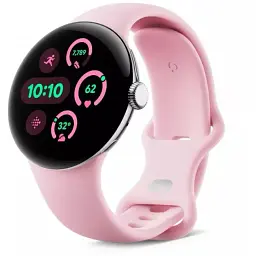 Смарт-годинник Google Pixel Watch 3 41 mm LTE Polished Silver Aluminum Case/Rose Quartz Active Band