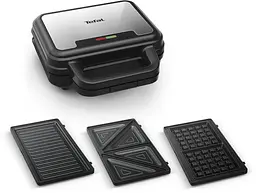 Мультимейкер Tefal UltraCompact 3in1 700 Вт тефлон 3 пластини метал чорно-сірий - мініатюра 2