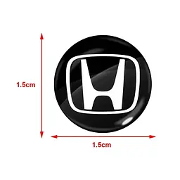 Наклейка з логотипом Honda для автоключів d=15 мм Пластикова об'ємна (Завод) - мініатюра 2