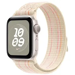 Ремінець Nike Sport Loop для Apple Watch 42(ser.1-3)/44/45/46/49mm Starlight / Pink - мініатюра 2