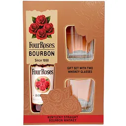 Уцінка. Віскі Four Roses Kentucky Straight Bourbon Whiskey, 40%, 0,7 л + 2 склянки (29907) - мініатюра 8