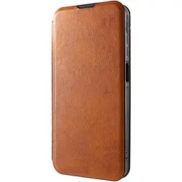 Шкіряний чохол-книжка Belora для Xiaomi Redmi 13C / Poco C65 Brown