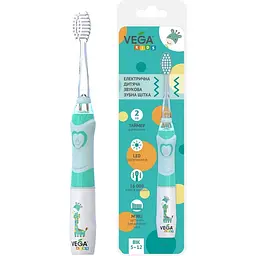 Електрична дитяча зубна щітка Vega Kids VK-400B Light-Up звукова блакитна - мініатюра 3