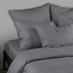 Підковдра Cosas сатин Grey Satin полуторна 160х220 см (Сатин_Серый_160P) - мініатюра 4