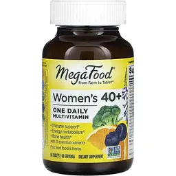 Мультивітаміни для жінок 40+ MegaFood Women Over 40 One Daily 60 таблеток