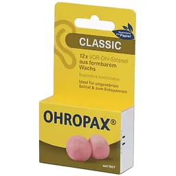 Воскові беруші Ohropax 6 пар SNR 22 дБ (917-02) - мініатюра 3