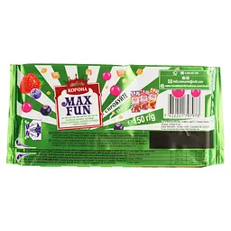 Шоколад Корона Max Fun молочний з полуницею, малиною, чорницею, смородиною 150 г (887855) - мініатюра 2