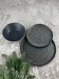 Салатник Olens Космос JM-1536-B 17,5х5 см сірий - мініатюра 7