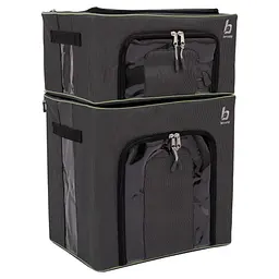 Комплект боксів-органайзерів складаних Bo-Camp Box Set M+L Anthracite (1709280) - мініатюра 2
