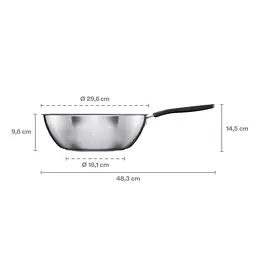Вок сковорода Fiskars Functional Form™, 28 см (1072313) - мініатюра 2