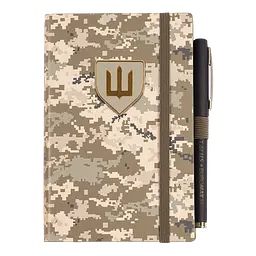 Щоденник недатований Buromax Military A6 штучна шкіра 336 сторінок світло-зелений (BM.26300-15) - мініатюра 3