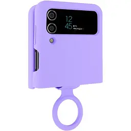 Чохол Foldables Silicone Cover Lakshmi (AAA) для Samsung Galaxy Z Flip4 Бузковий / Dasheen