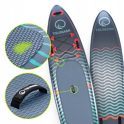 Надувна SUP дошка TSUNAMI 350 см із веслом Wave T03 (P-5907739314222) - мініатюра 11
