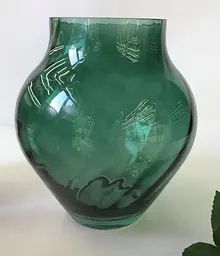 Ваза 17,5x17,5x20 "Бонна" (скло у напиленні)