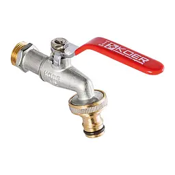 Кран поливу з коннектором для швидкого підключення Koer 1/2" KR.257 KR2750