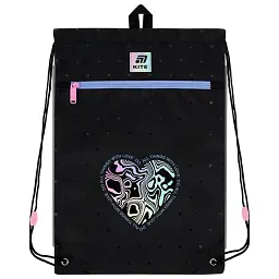 Сумка для форми та взуття для дівчинки Kite K25-601M-5 Чорний