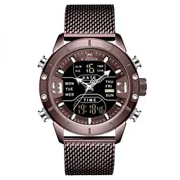 Чоловічий наручний годинник Naviforce Tesla Brown NF9153 - мініатюра 2