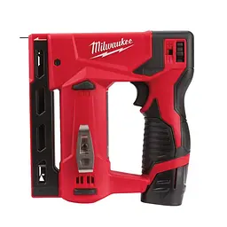 Степлер акумуляторний MILWAUKEE, M12 BST-202X (зарядний пристрій С12 С, 2 акумулятори М12 В2 2Аг, кліпса для ременя, HDкейс) - мініатюра 3