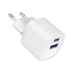 Зарядний пристрій Gembird 1xUSB-C PD20W + 1xUSB QC3.0 white (TA-UC-PDQC20-W-01) - мініатюра 10