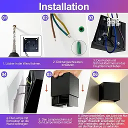 Світлодіодний настінний світильник Snader Smart Wall Light LY-WFWL-01 6 Вт зі зміною кольору RGB - мініатюра 2