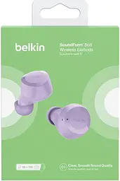 Навушники Belkin Soundform Bolt True Wireless Lavender (AUC009BTLV) - мініатюра 8