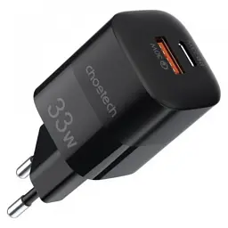 Зарядное устройство для Choetech GaN USB-A/USB-C 33W QC3.0/PD/PPS (PD5006-EU-BK)