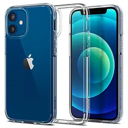Оригінальний протиударний чохол Spigen Ultra Hybrid для iPhone 12 Mini Crystal Clear (ACS01542)