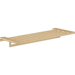 Полиця з тримачем для рушників Hansgrohe AddStoris 63.0/64.8 x 24.8 см Brushed Bronze 41751140, Бронза