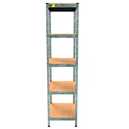 Металевий стелаж Emby Light Series (розмір 1800х450x450мм) 5 полиць ДСП до 100кг Оцинкований - мініатюра 2