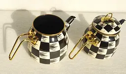 Двоярусний емальований чайник O.M.S. Collection 10810-Gold (1/2 л) - мініатюра 9