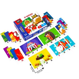 Розвиваюча гра "Я читаю" Vladi Toys VT5202-09, 32 деталі, 16 слів - мініатюра 2
