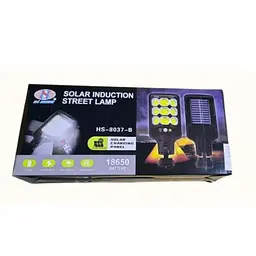 Вуличний ліхтар із датчиком руху та пультом на сонячній батареї SOLAR COB HS 8037B - мініатюра 3