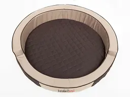 Кругле ліжко для собак Hobbydog Ringo Beige 98х98х18 см - мініатюра 2